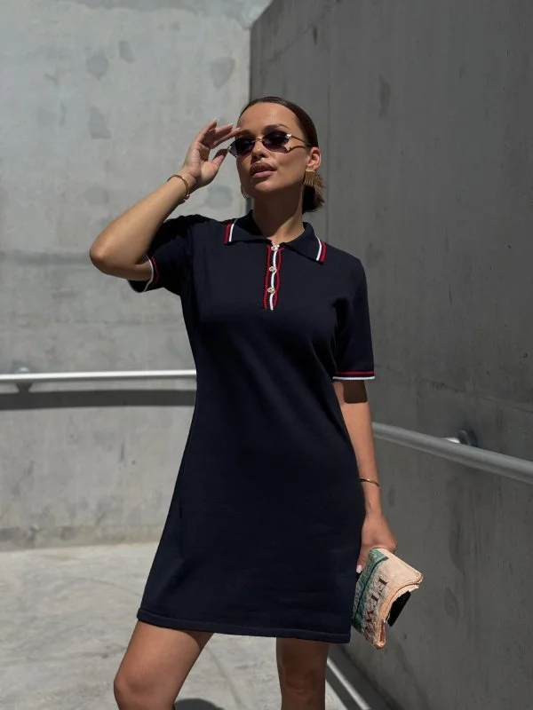 Платье поло Aesthetics цв. синий Платье поло Aesthetics цв. синий