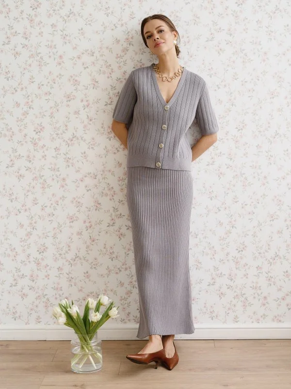 Юбка цв.серый