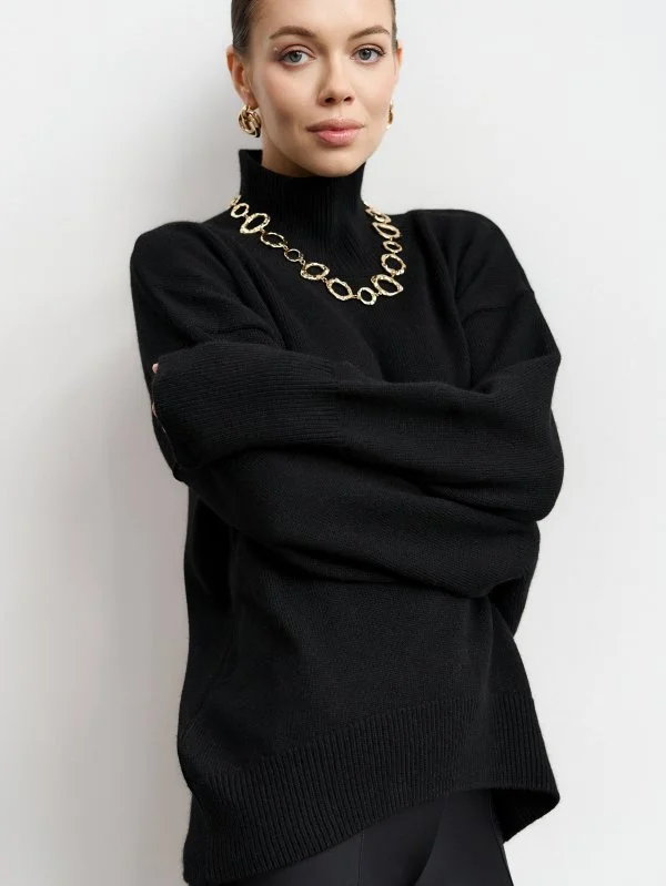 Свитер из ангоровой шерсти цвет Чёрный