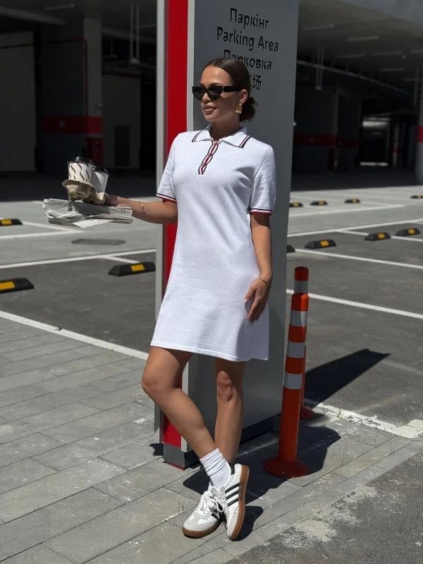 Платье поло Aesthetics цв. белый Платье поло Aesthetics цв. белый