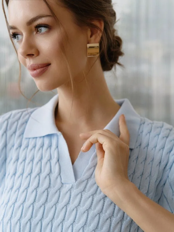 Поло цв.голубой