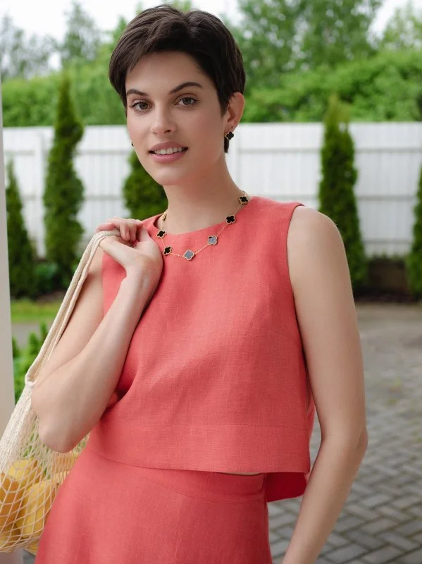 Топ цвет коралл