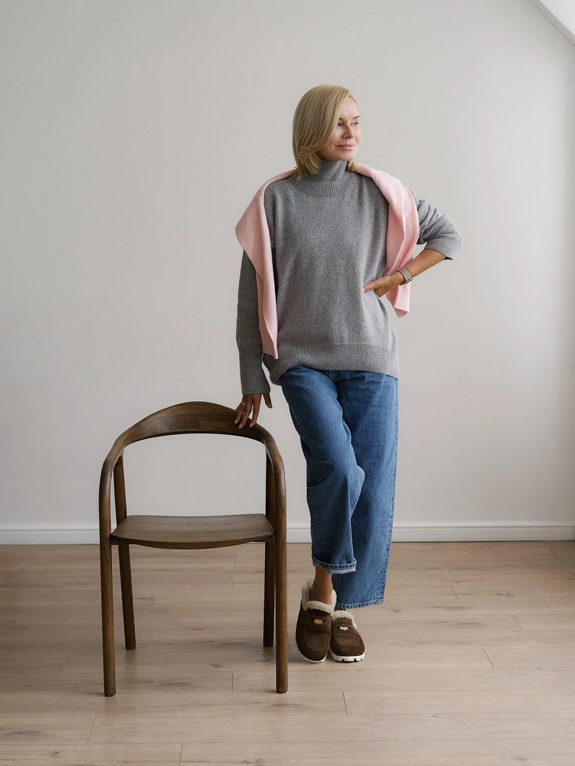 Свитер из ангоровой шерсти цвет Серый