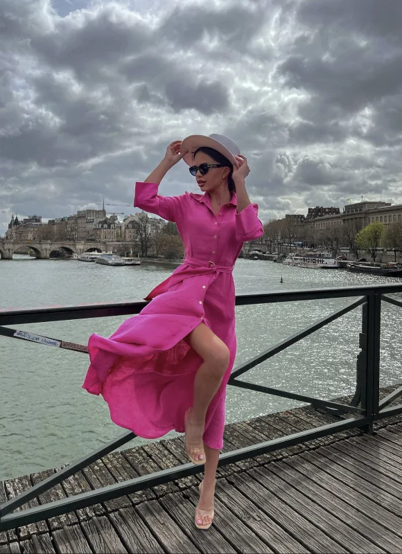 Платье халат цвет Фуксия Платье халат цвет Фуксия - в фирменном магазине спортивной одежды Brillante.by