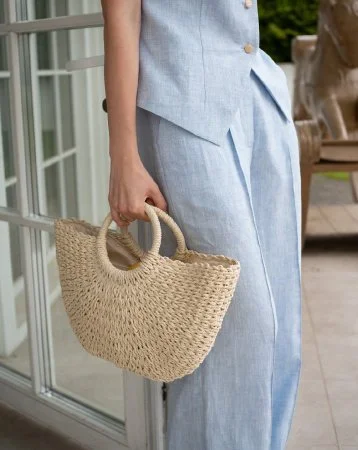 Купить Брюки Dolce Lino цвет голубой в фирменном магазине спортивной одежды Brillante.by