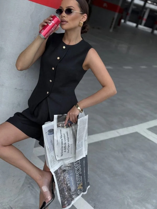 Шорты с отворотом цвет чёрный - в фирменном магазине спортивной одежды Brillante.by