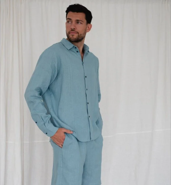 Костюм рубашка с брюками цвет Океан  (можно купить отдельно) Костюм рубашка с брюками цвет Океан  (можно купить отдельно) - в фирменном магазине спортивной одежды Brillante.by