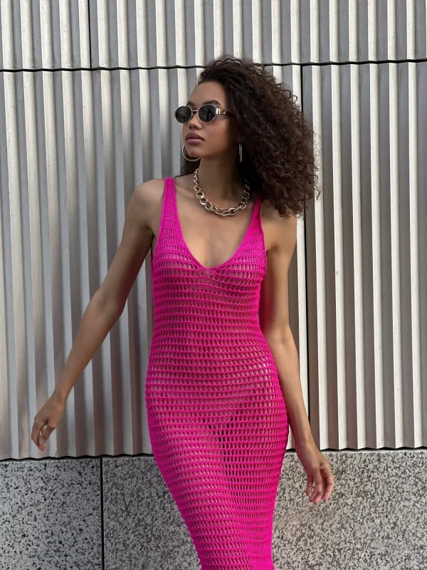 Туника пляжная цвет Неон Пинк - в фирменном магазине спортивной одежды Brillante.by