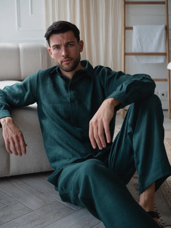 Костюм рубашка, брюки цвет Изумруд  (можно купить отдельно) Костюм рубашка, брюки цвет Изумруд  (можно купить отдельно) - в фирменном магазине спортивной одежды Brillante.by