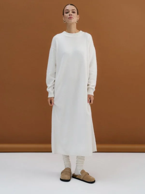 Платье ангоровое цвет Молочный - в фирменном магазине спортивной одежды Brillante.by