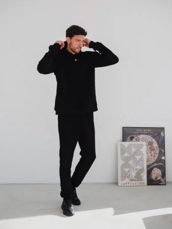 Купить Костюм утеплённый с флисовым подкладом цвет ЧЕРНЫЙ в фирменном магазине спортивной одежды Brillante.by