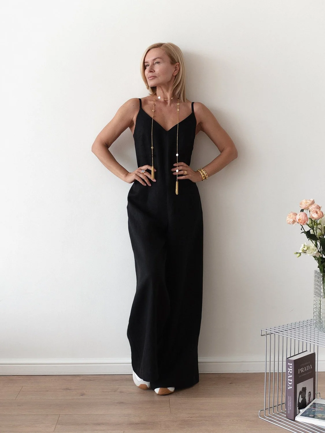 Комбинезон брючный цвет черный