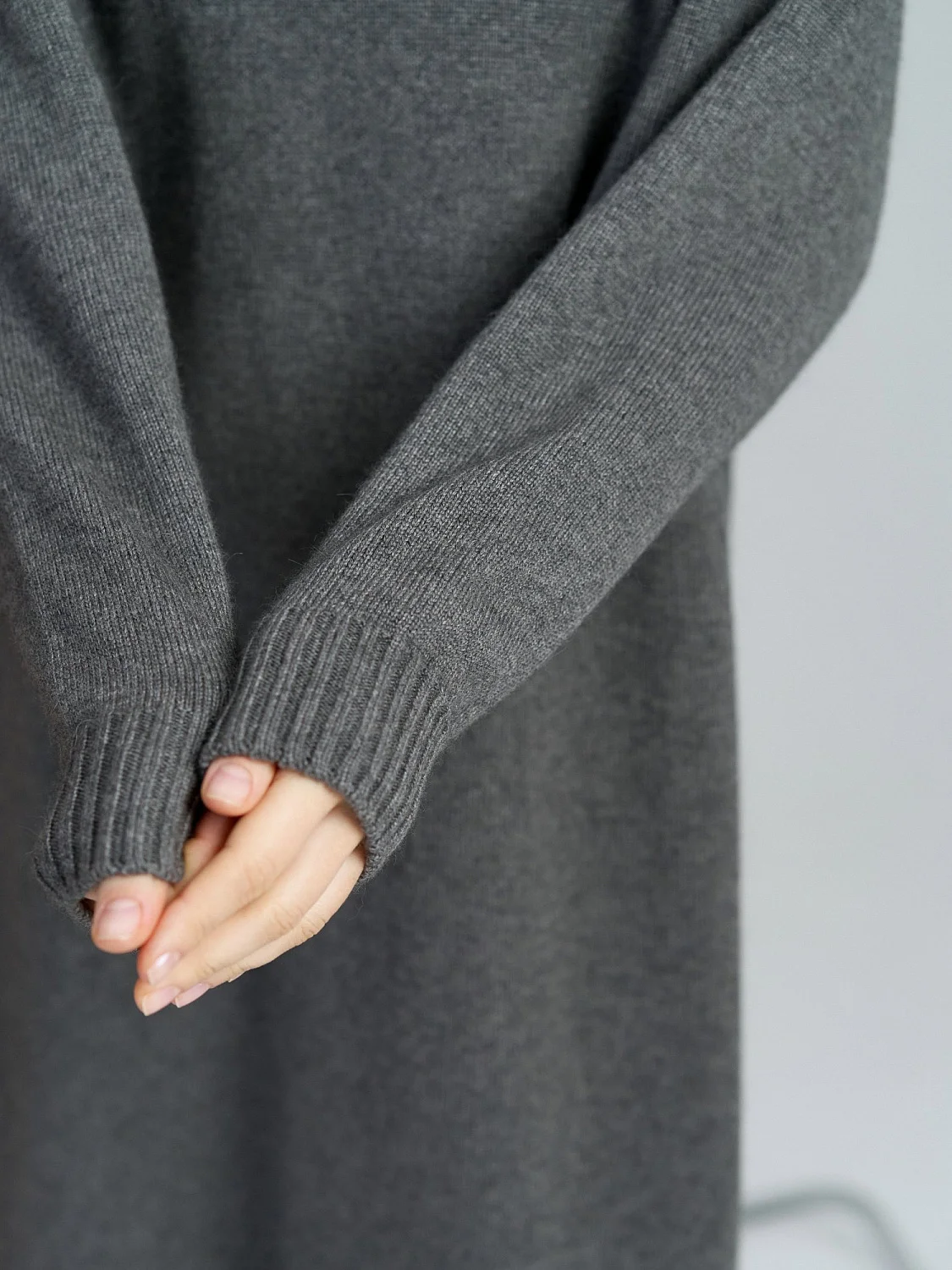 Платье ангоровое цвет Графит