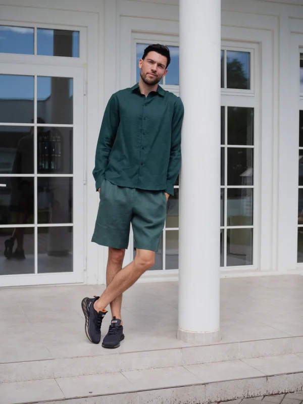 Костюм рубашка с шортами цвет Изумруд  (можно купить отдельно) Костюм рубашка с шортами цвет Изумруд  (можно купить отдельно) - в фирменном магазине спортивной одежды Brillante.by