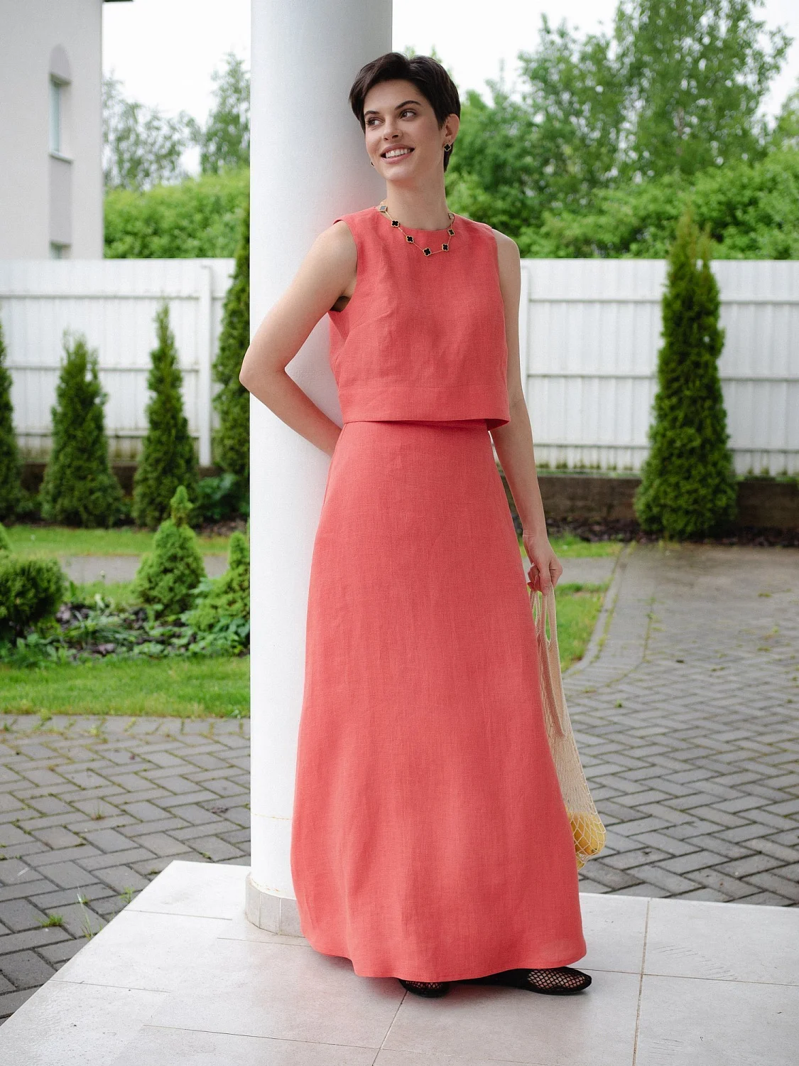 Топ цвет коралл