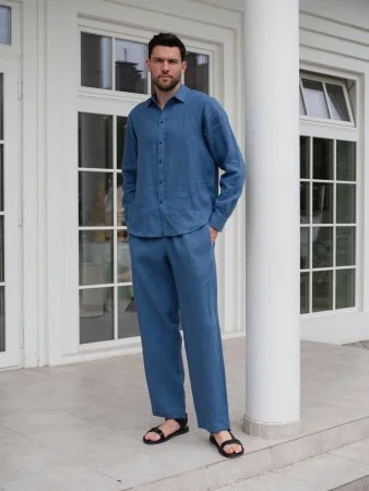 Купить Костюм рубашка, брюки цвет Синий  (можно купить отдельно) в фирменном магазине спортивной одежды Brillante.by