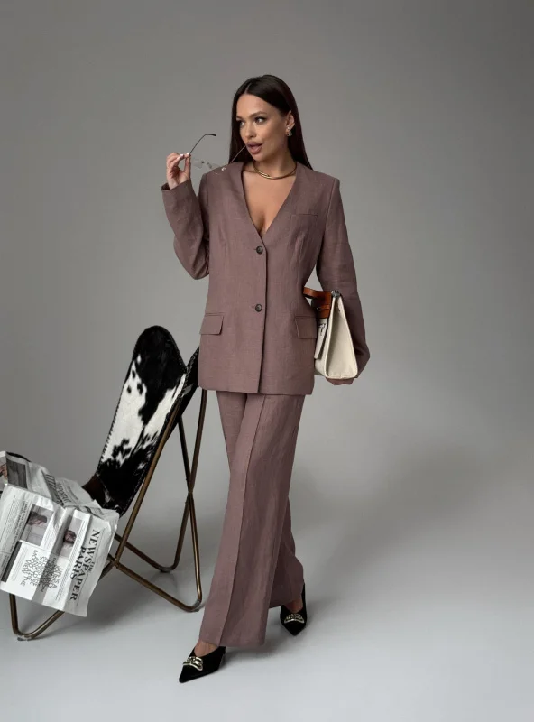 Жакет без воротника цвет Сливочное какао - в фирменном магазине спортивной одежды Brillante.by