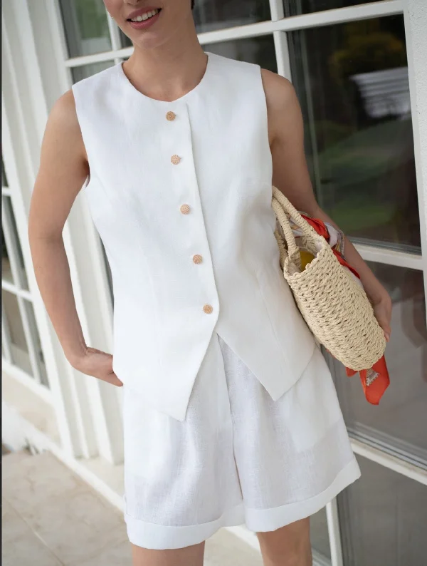 Шорты с отворотом цвет белый - в фирменном магазине спортивной одежды Brillante.by