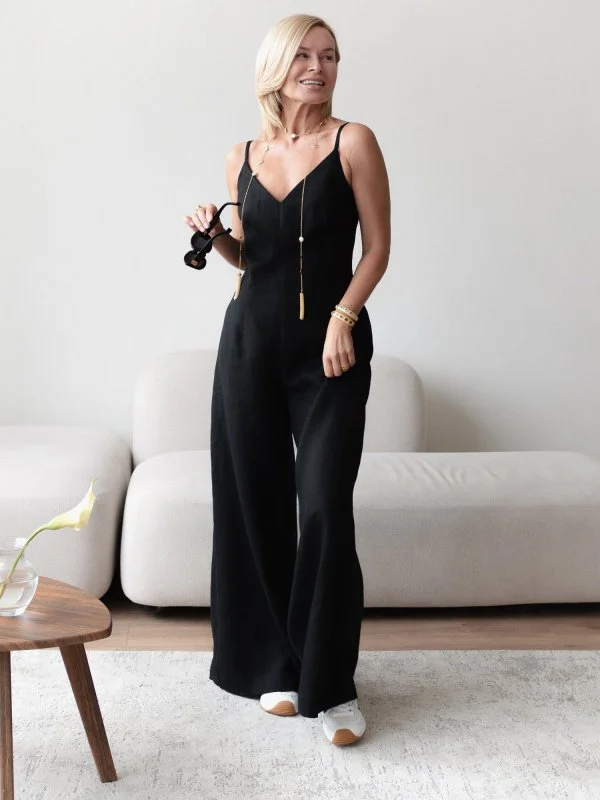 Комбинезон брючный цвет черный - в фирменном магазине спортивной одежды Brillante.by