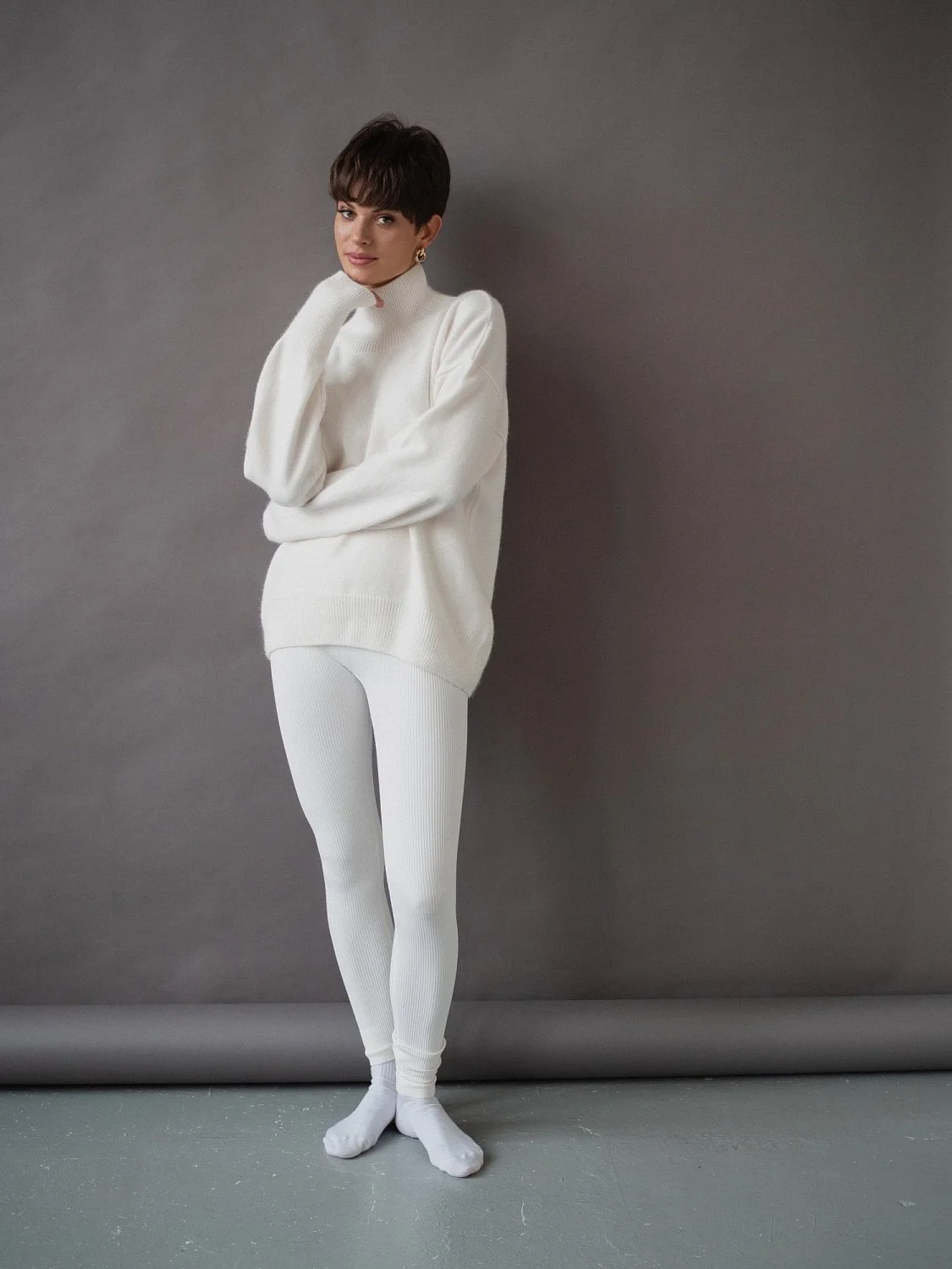 Свитер из ангоровой шерсти цвет Белый