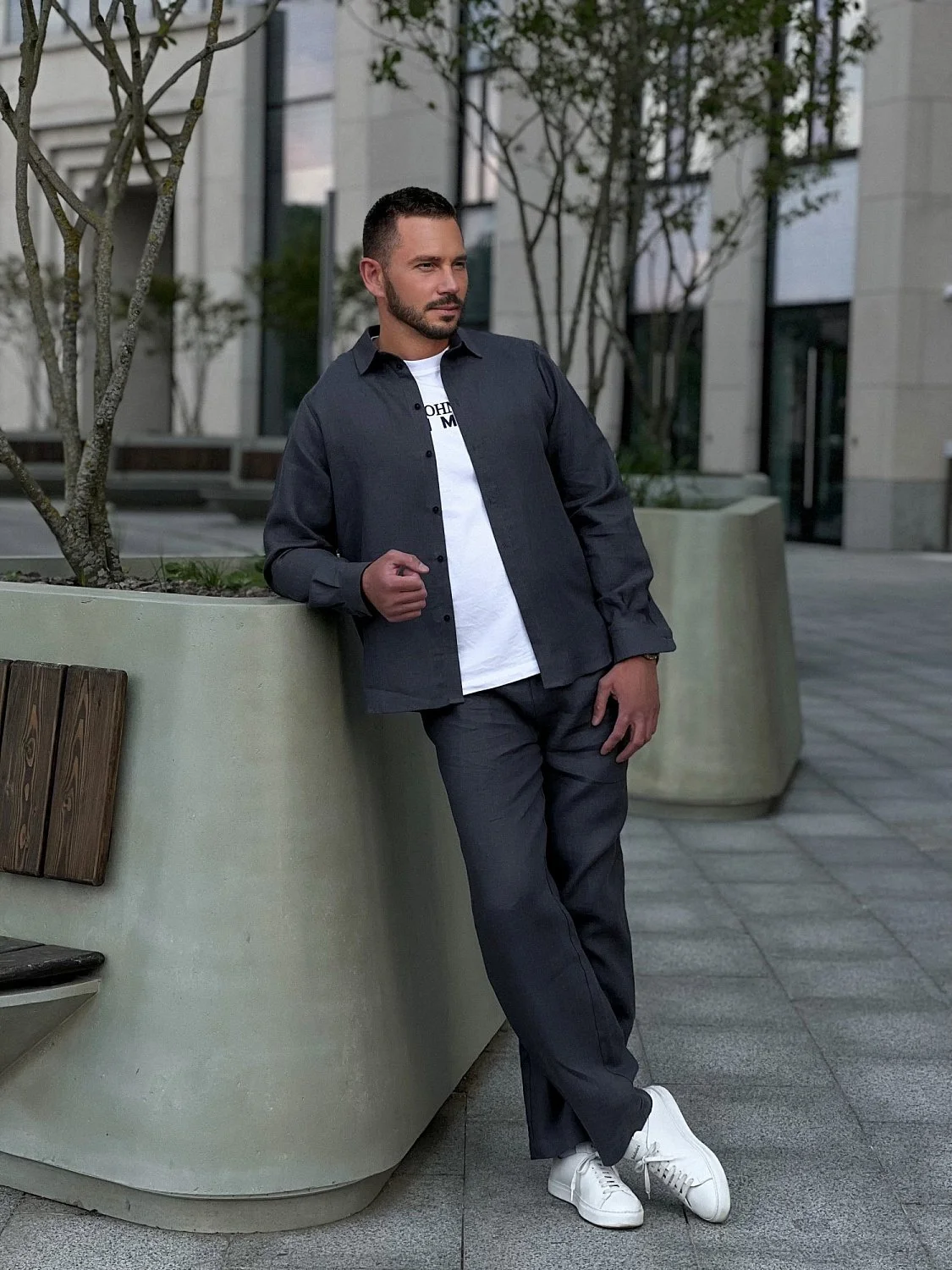 Костюм рубашка, брюки цвет Графит  (можно купить отдельно) Костюм рубашка, брюки цвет Графит  (можно купить отдельно)