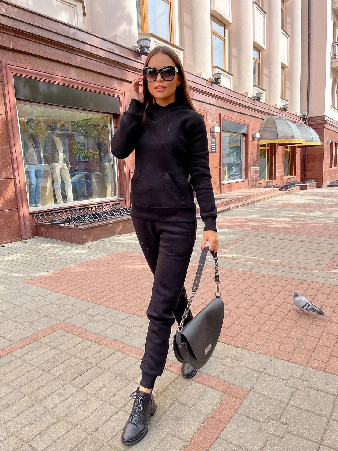 Костюм спортивный женский цвет Черный