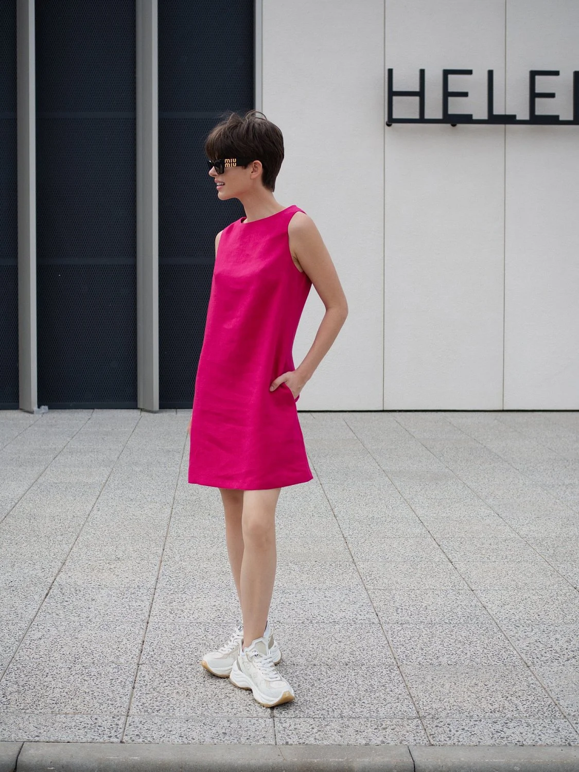 Платье футляр цвет Фуксия Платье футляр цвет Фуксия