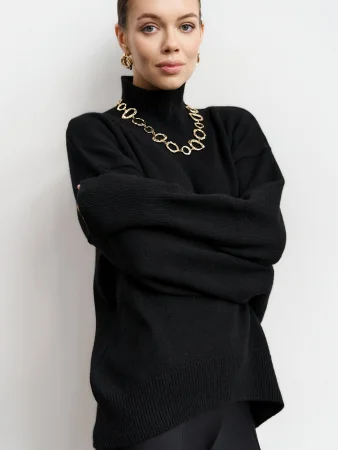 Свитер из ангоровой шерсти цвет Чёрный