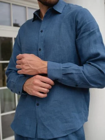 Купить Костюм рубашка, брюки цвет Синий  (можно купить отдельно) в фирменном магазине спортивной одежды Brillante.by