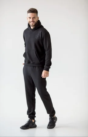 Купить Костюм спортивный мужской цвет Черный в фирменном магазине спортивной одежды Brillante.by