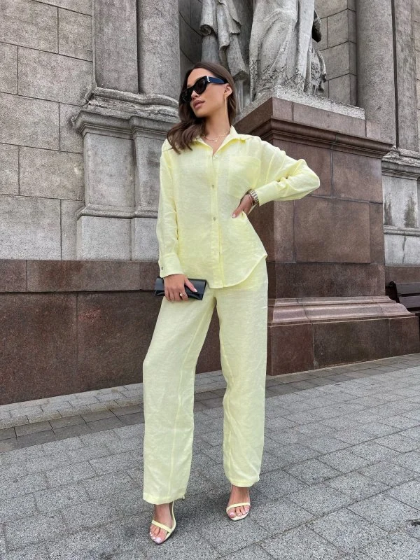 Рубашка льняная цвет ЛИМОНАД - в фирменном магазине спортивной одежды Brillante.by