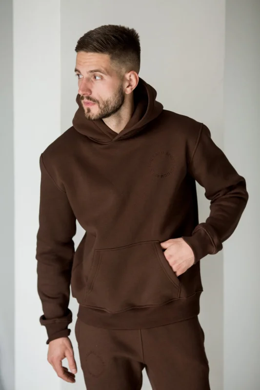 Костюм утеплённый с флисовым подкладом цвет  МОЛОЧНЫЙ ШОКОЛАД  Костюм утеплённый с флисовым подкладом цвет  МОЛОЧНЫЙ ШОКОЛАД  - в фирменном магазине спортивной одежды Brillante.by