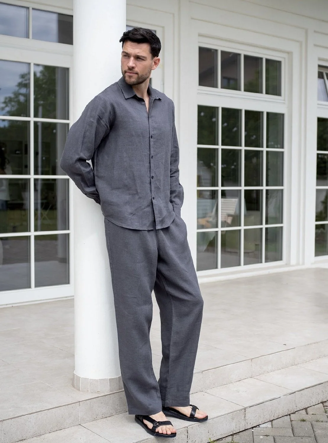 Костюм рубашка, брюки цвет Графит  (можно купить отдельно) Костюм рубашка, брюки цвет Графит  (можно купить отдельно)