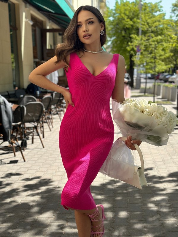 Платье трикотажное цвет Фуксия - в фирменном магазине спортивной одежды Brillante.by
