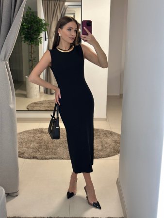 Купить Платье трикотажное CHIC цв. черный в фирменном магазине спортивной одежды Brillante.by