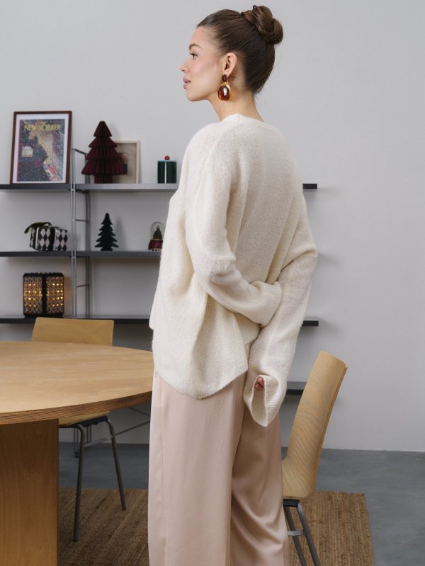 Свитер из мохера цвет Айвори - в фирменном магазине спортивной одежды Brillante.by