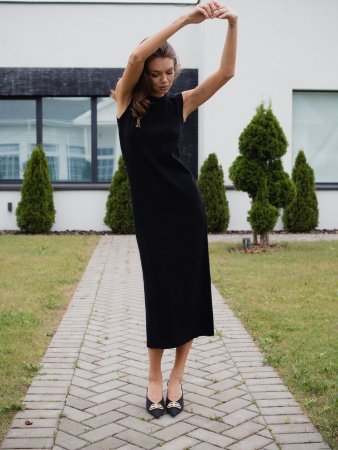 Купить Платье трикотажное CHIC цв. черный в фирменном магазине спортивной одежды Brillante.by