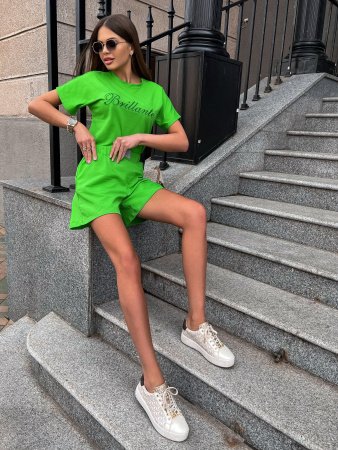 Купить Костюм женский с шортами Грин в фирменном магазине спортивной одежды Brillante.by