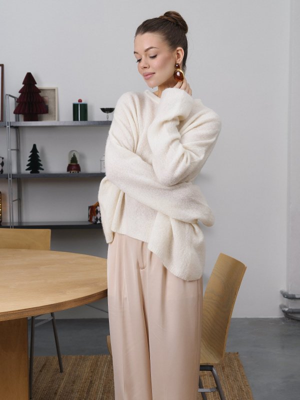 Свитер из мохера цвет Айвори - в фирменном магазине спортивной одежды Brillante.by