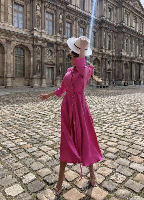 Купить Платье халат цвет Фуксия в фирменном магазине спортивной одежды Brillante.by