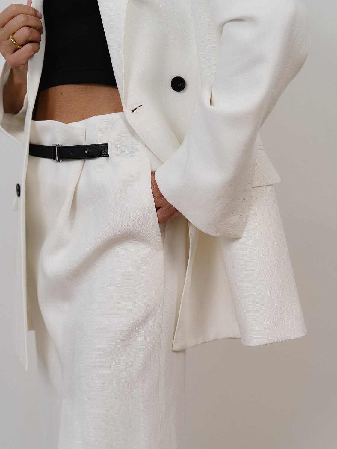 Юбка цв.белый