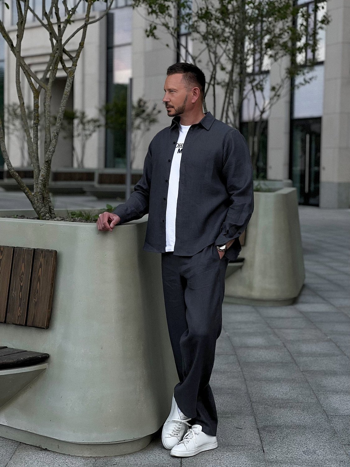 Костюм рубашка, брюки цвет Графит  (можно купить отдельно)