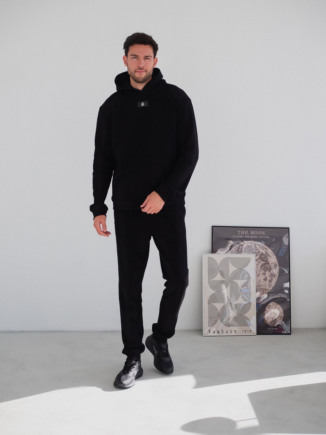 Костюм утеплённый с флисовым подкладом цвет ЧЕРНЫЙ