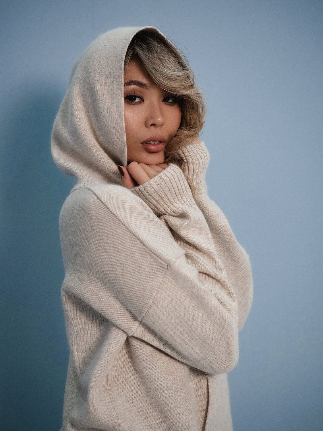 Костюм из ангоры цвет НАТУРАЛЬНЫЙ (двойная вязка)