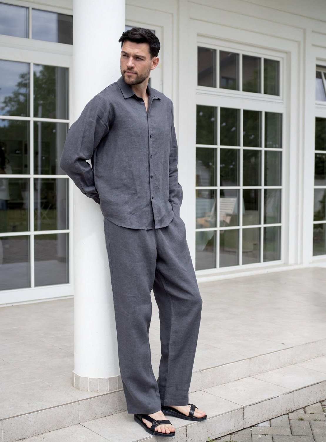 Костюм рубашка, брюки цвет Графит  (можно купить отдельно)